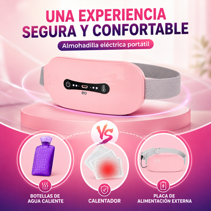 🌸 Cinturón Térmico Inteligente: Alivia tus Cólicos con Calor y Masaje en Minutos ⏱️💖
