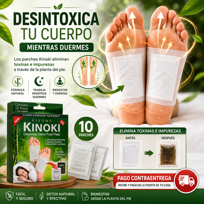 🔥🌿 KINOKI™ DETOX — ¡Despierta Más Ligero y Renovado! 🦶✨