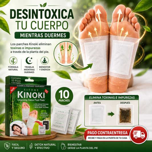 🔥🌿 KINOKI™ DETOX — ¡Despierta Más Ligero y Renovado! 🦶✨